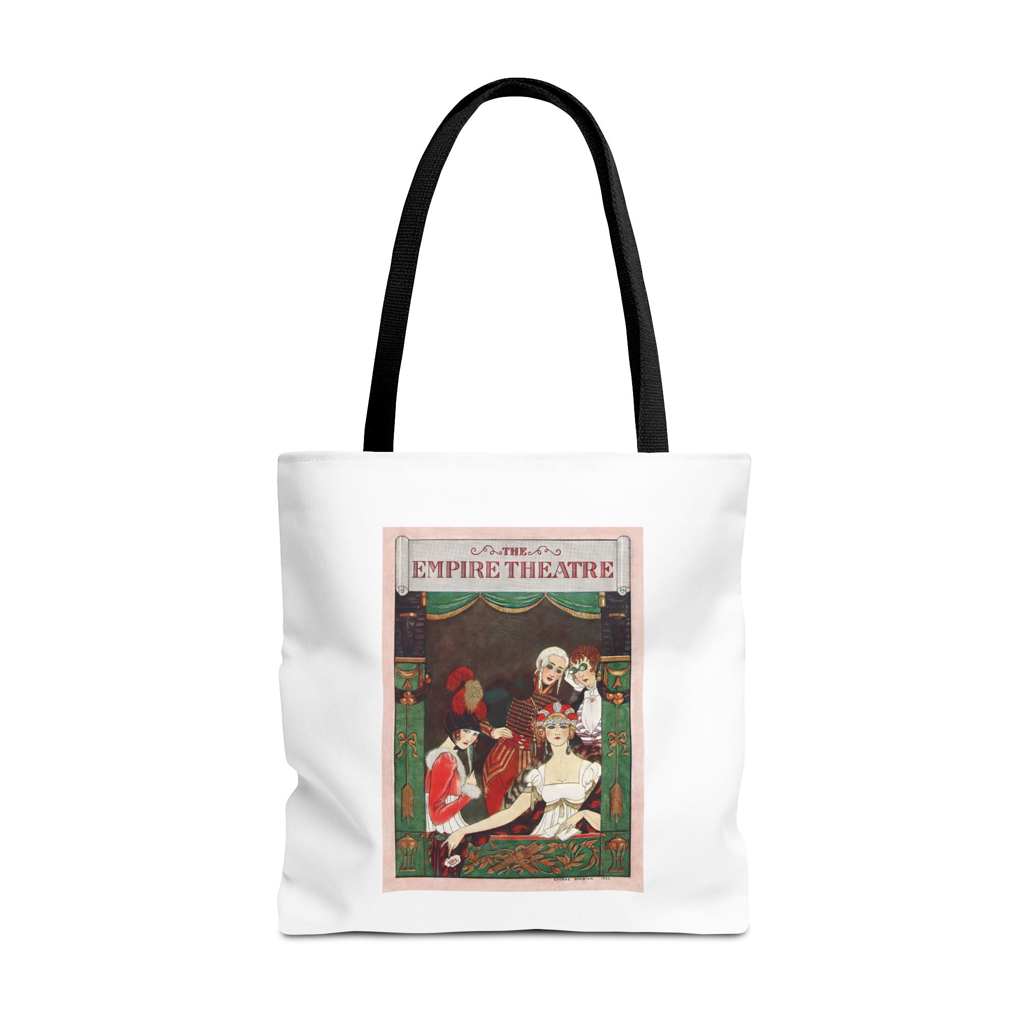 Stylish Tote Bag - Playbill Artwork for Empire Theatre, Broadway by George Barbier (1922)