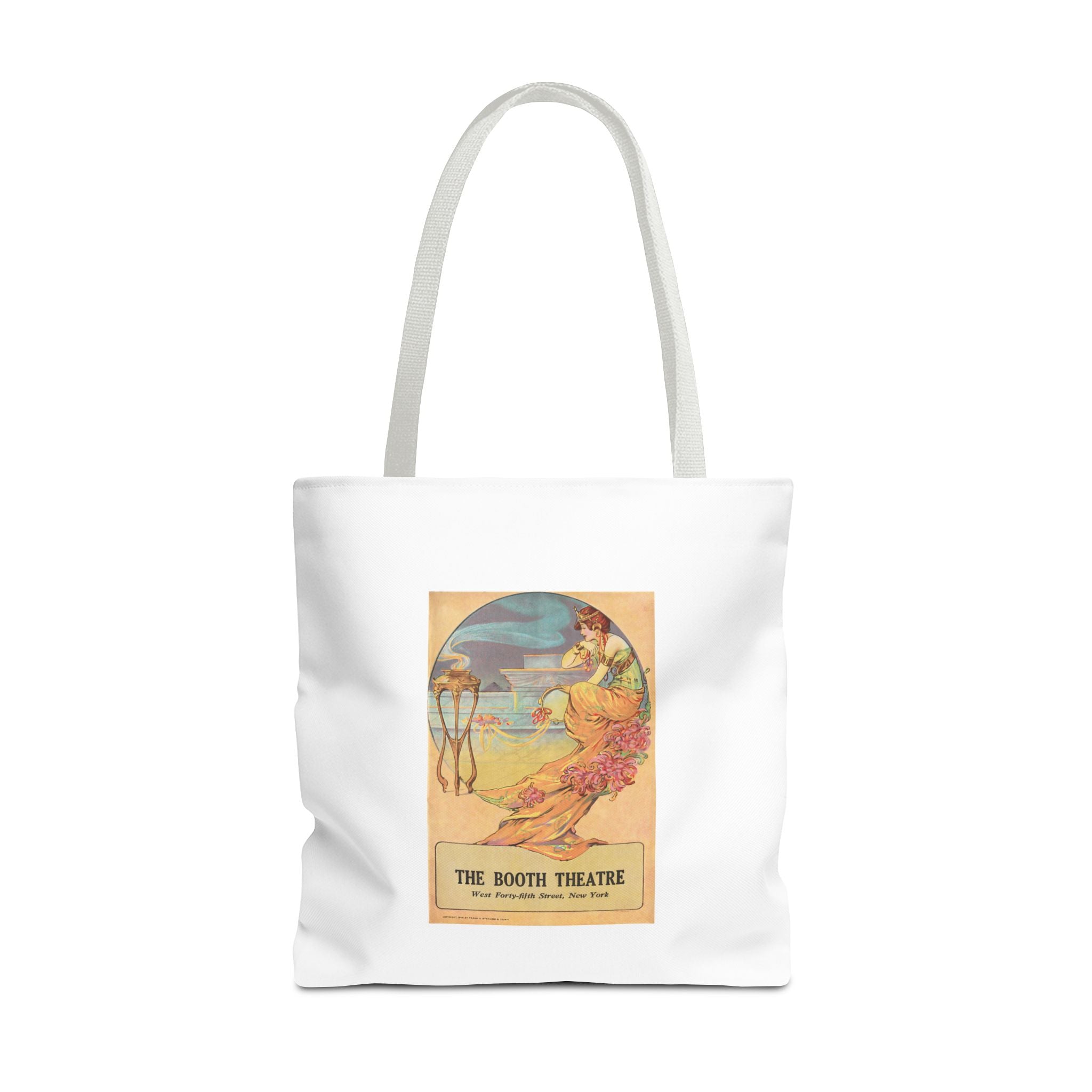 Stylish Tote Bag - Booth Theatre, New York, Vintage Playbill Artwork (1915)