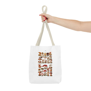 Stylish Tote Bag - Diverse Mushroom (Fungi) Species Print