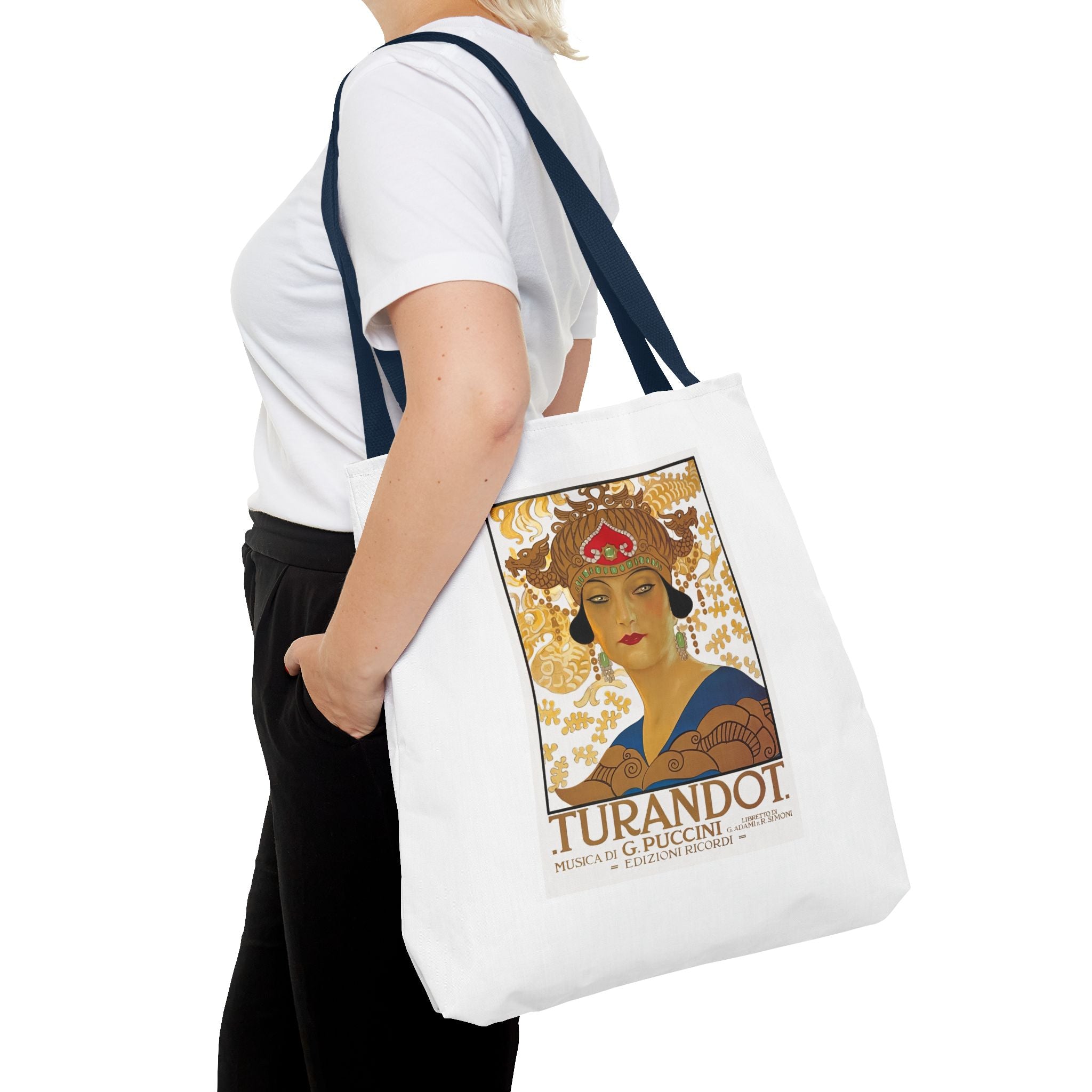 Stylish Tote Bag - Giacomo Puccini’s Opera Turandot Vintage Artwork (1926)