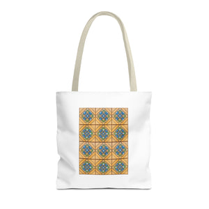 Stylish Tote Bag - Malibu Potteries Tile, Adamson House
