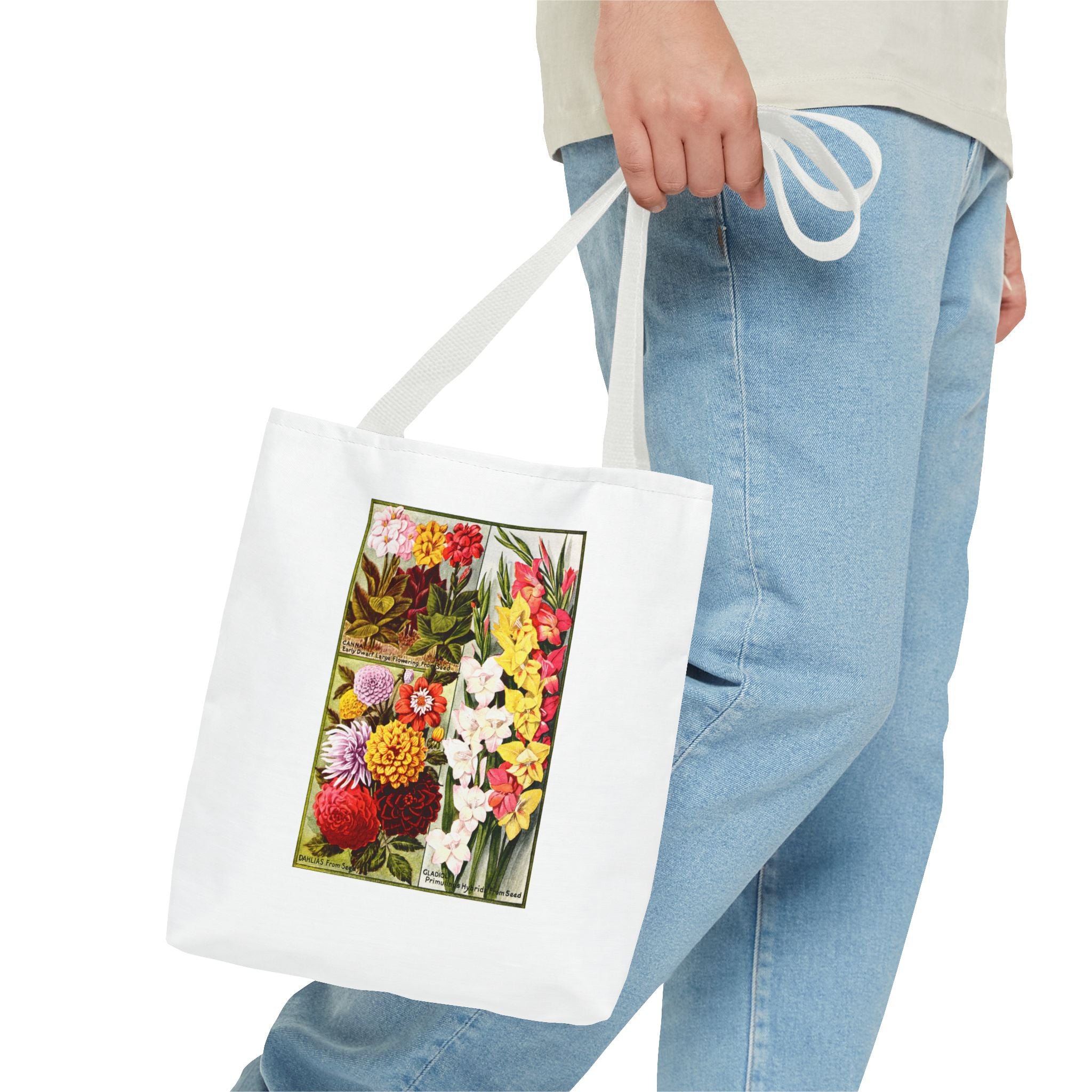 Stylish Tote Bag - Childs' Seeds, Flower Catalog Plate