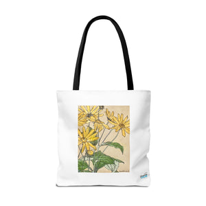 Stylish Tote Bag - Sunflowers Print