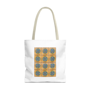 Stylish Tote Bag - Malibu Potteries Tile, Adamson House