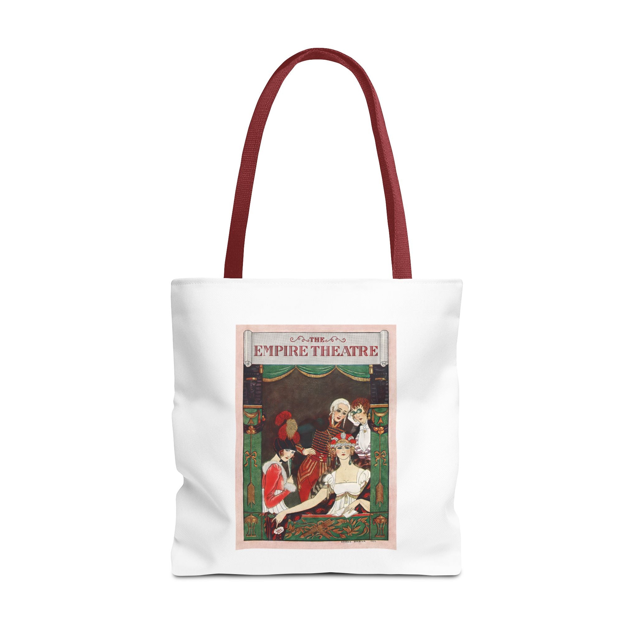 Stylish Tote Bag - Playbill Artwork for Empire Theatre, Broadway by George Barbier (1922)