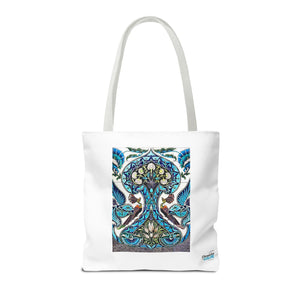 Stylish Tote Bag - Lustered Earthenware Tile Panel