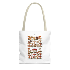 Stylish Tote Bag - Diverse Mushroom (Fungi) Species Print
