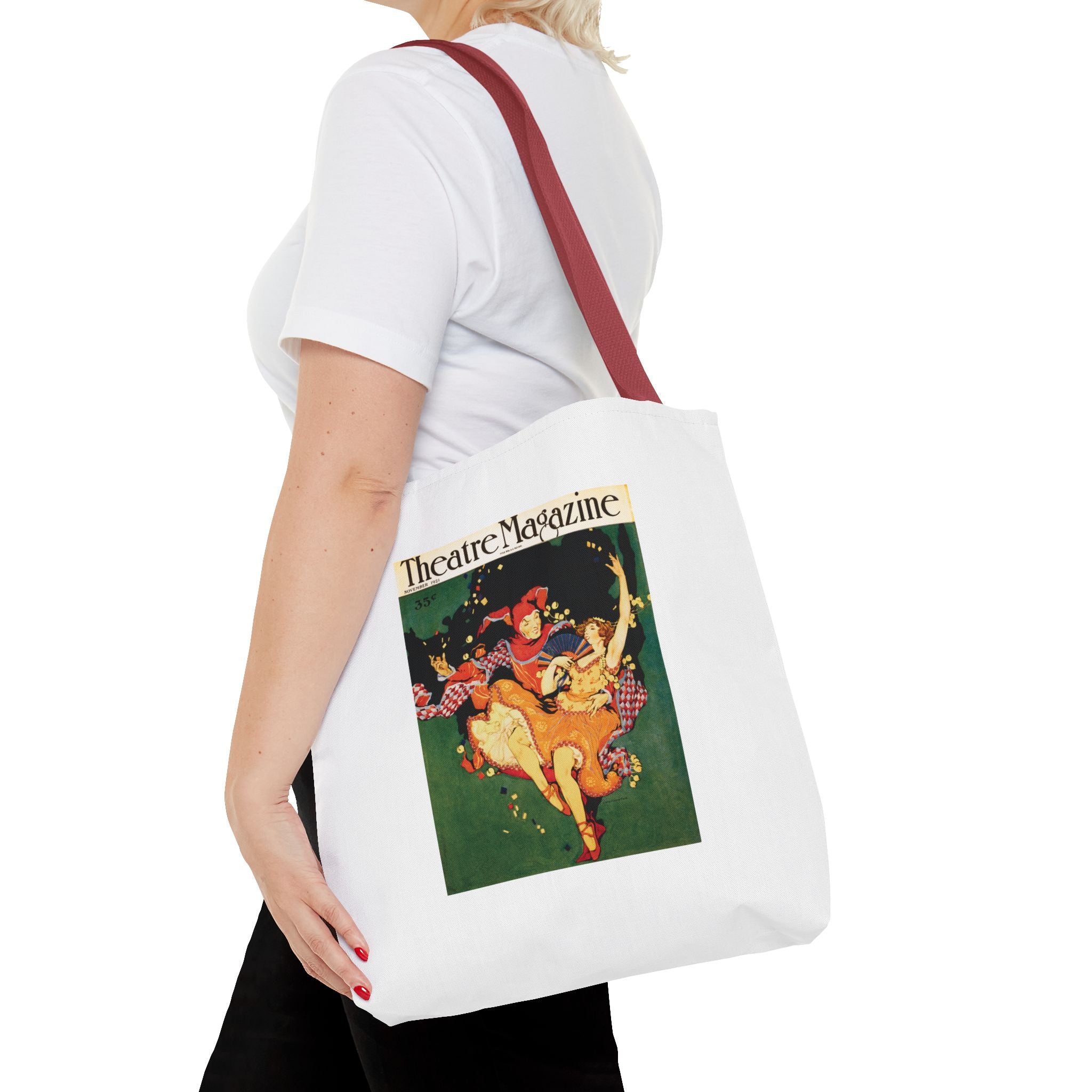 Stylish Tote Bag - Theatre Magazine Cover, Nov. 1921, Artwork by Clara Elsene Peck