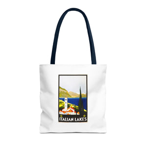 Stylish Tote Bag - Italian Lakes Print