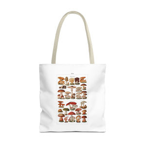 Stylish Tote Bag - Diverse Mushroom (Fungi) Species Print