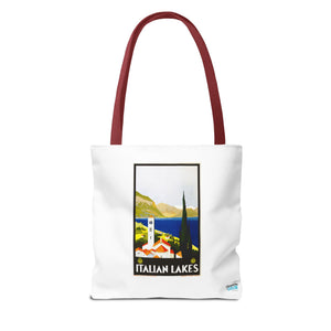 Stylish Tote Bag - Italian Lakes Print