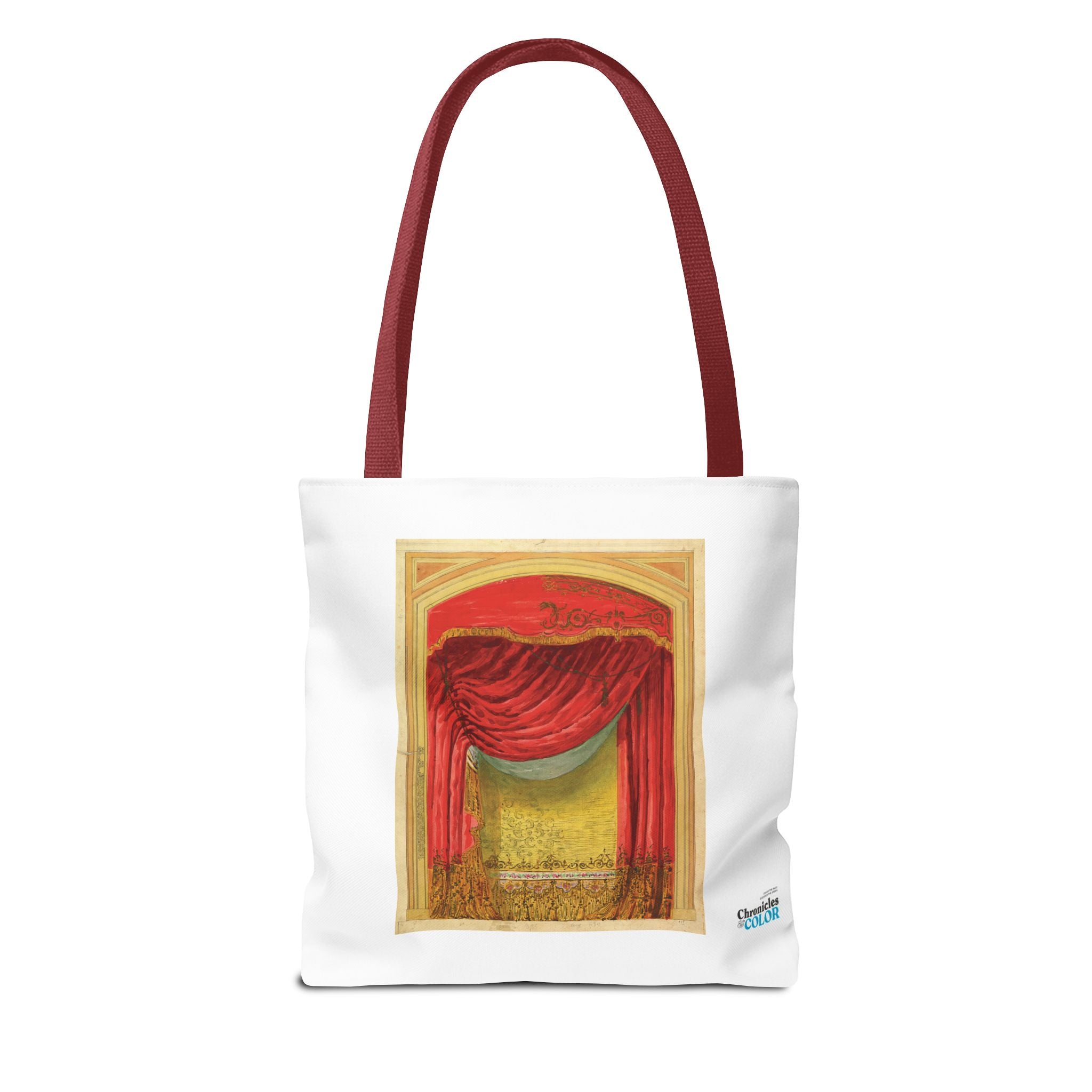 Stylish Tote Bag - Casino de St. Etienne Stage Design Artwork by Eugène Cicéri