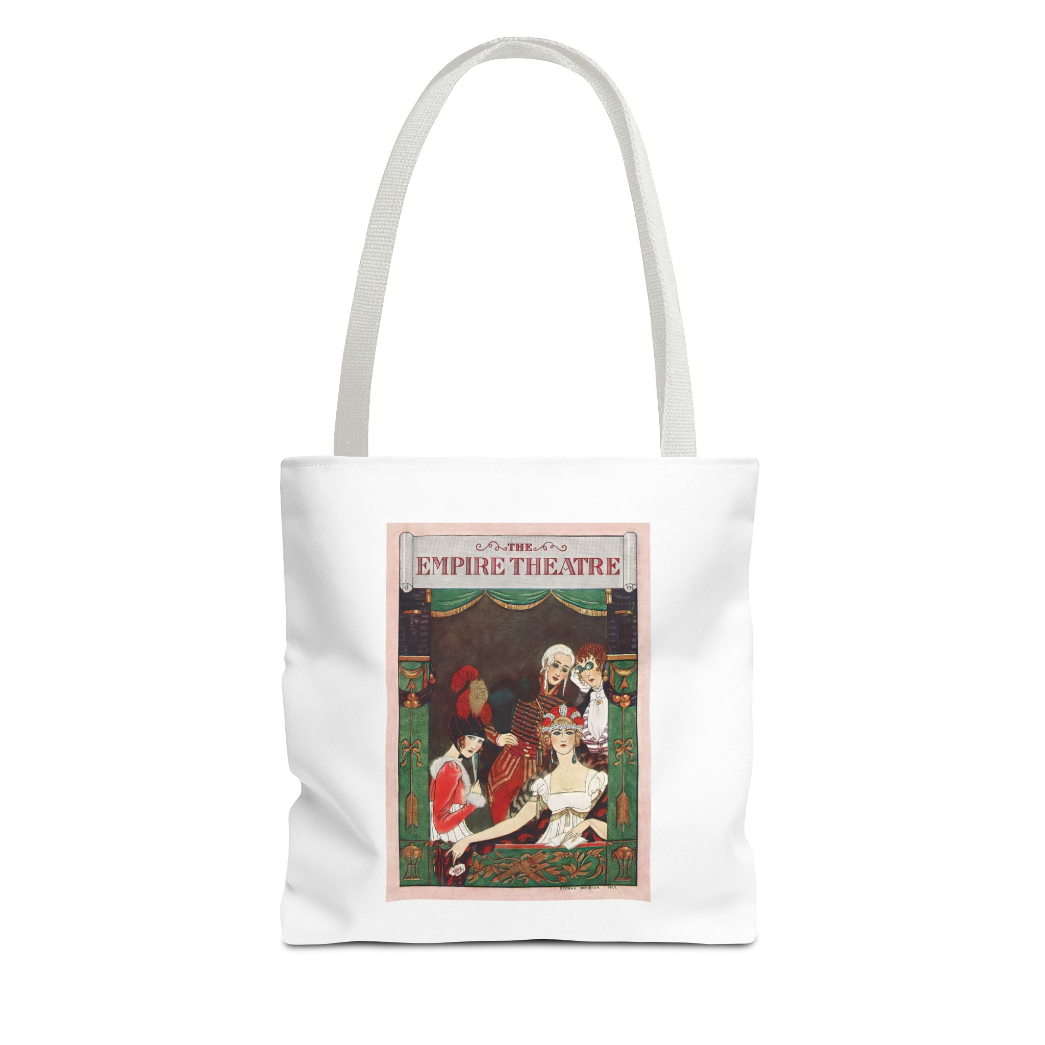 Stylish Tote Bag - Playbill Artwork for Empire Theatre, Broadway by George Barbier (1922)