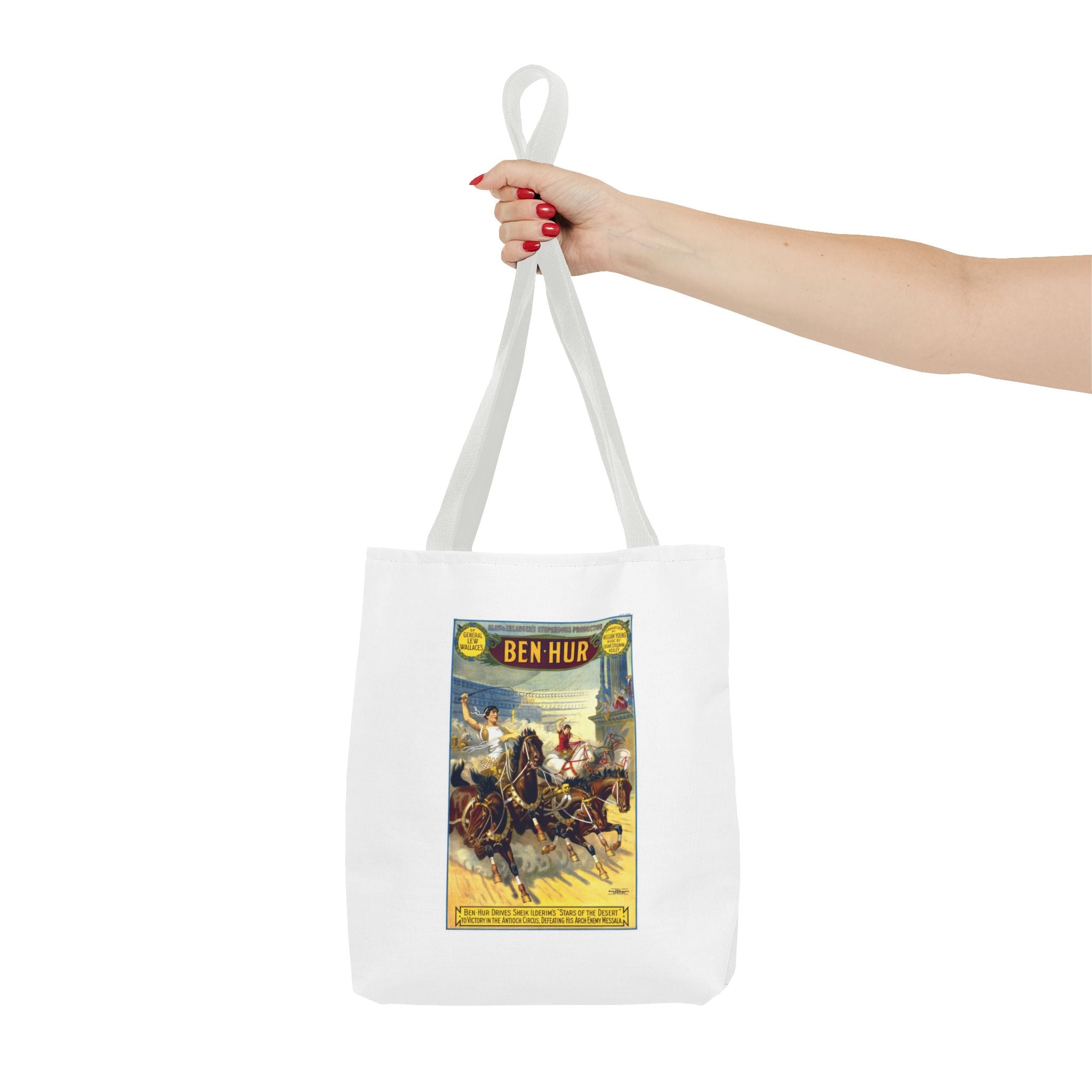 Stylish Tote Bag - Ben-Hur Broadway Premiere Vintage Artwork (1899)
