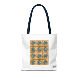 Stylish Tote Bag - Malibu Potteries Tile, Adamson House