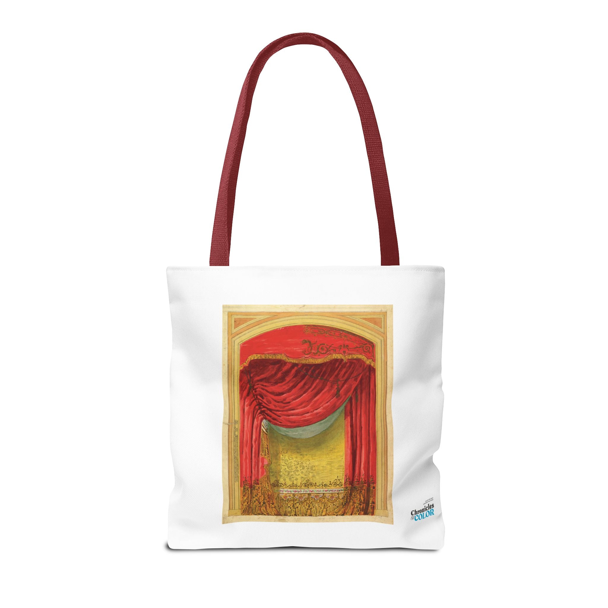 Stylish Tote Bag - Casino de St. Etienne Stage Design Artwork by Eugène Cicéri