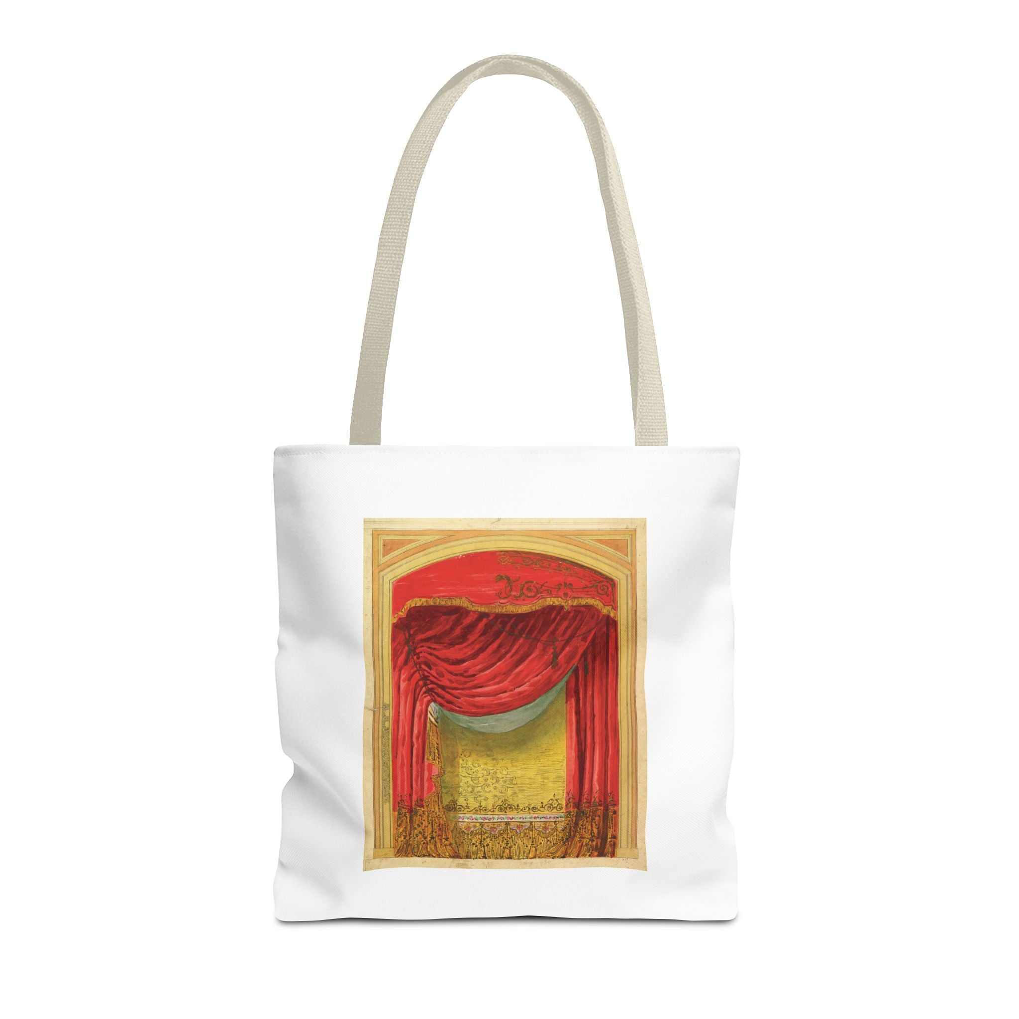 Stylish Tote Bag - Casino de St. Etienne Stage Design Artwork by Eugène Cicéri