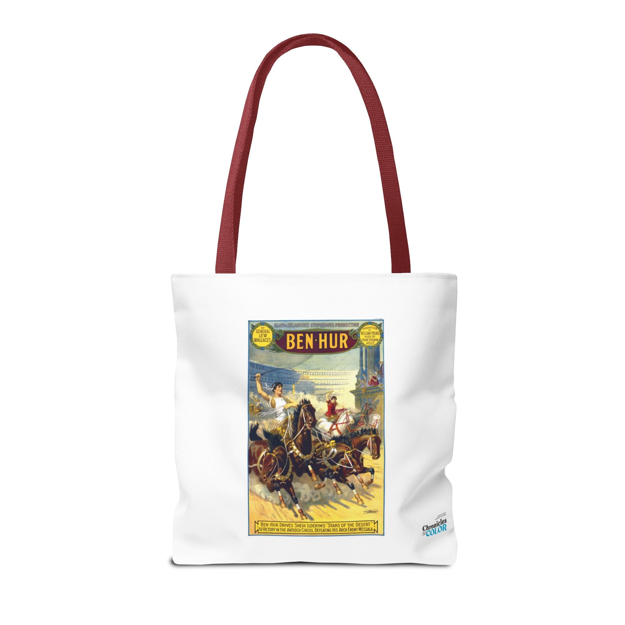 Stylish Tote Bag - Ben-Hur Broadway Premiere Vintage Artwork (1899)