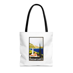 Stylish Tote Bag - Italian Lakes Print