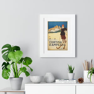 Framed Vertical Poster - Cortina d'Ampezzo
