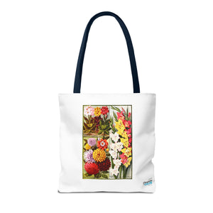 Stylish Tote Bag - Childs' Seeds, Flower Catalog Plate