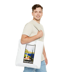Stylish Tote Bag - Italian Lakes Print