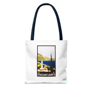 Stylish Tote Bag - Italian Lakes Print