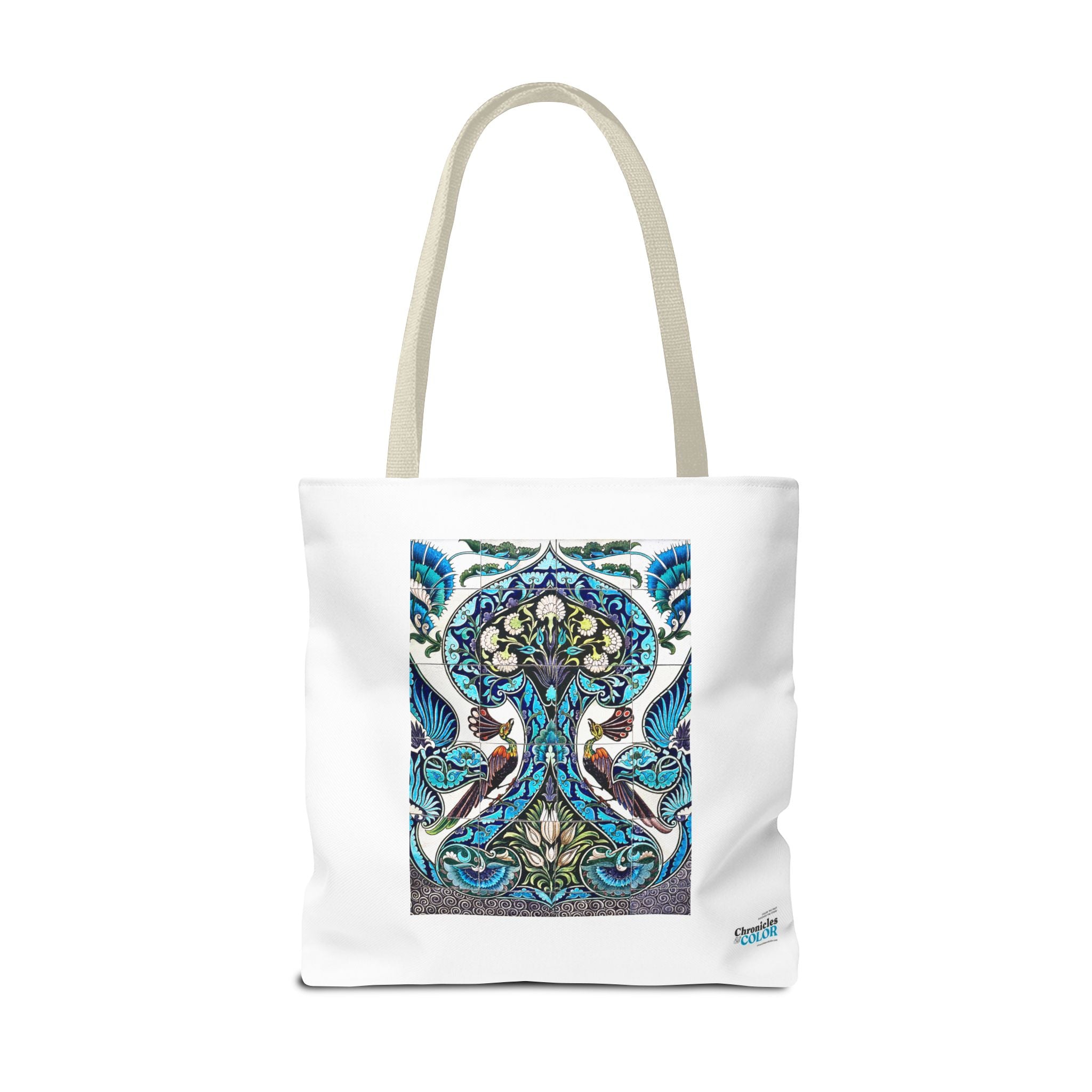 Stylish Tote Bag - Lustered Earthenware Tile Panel