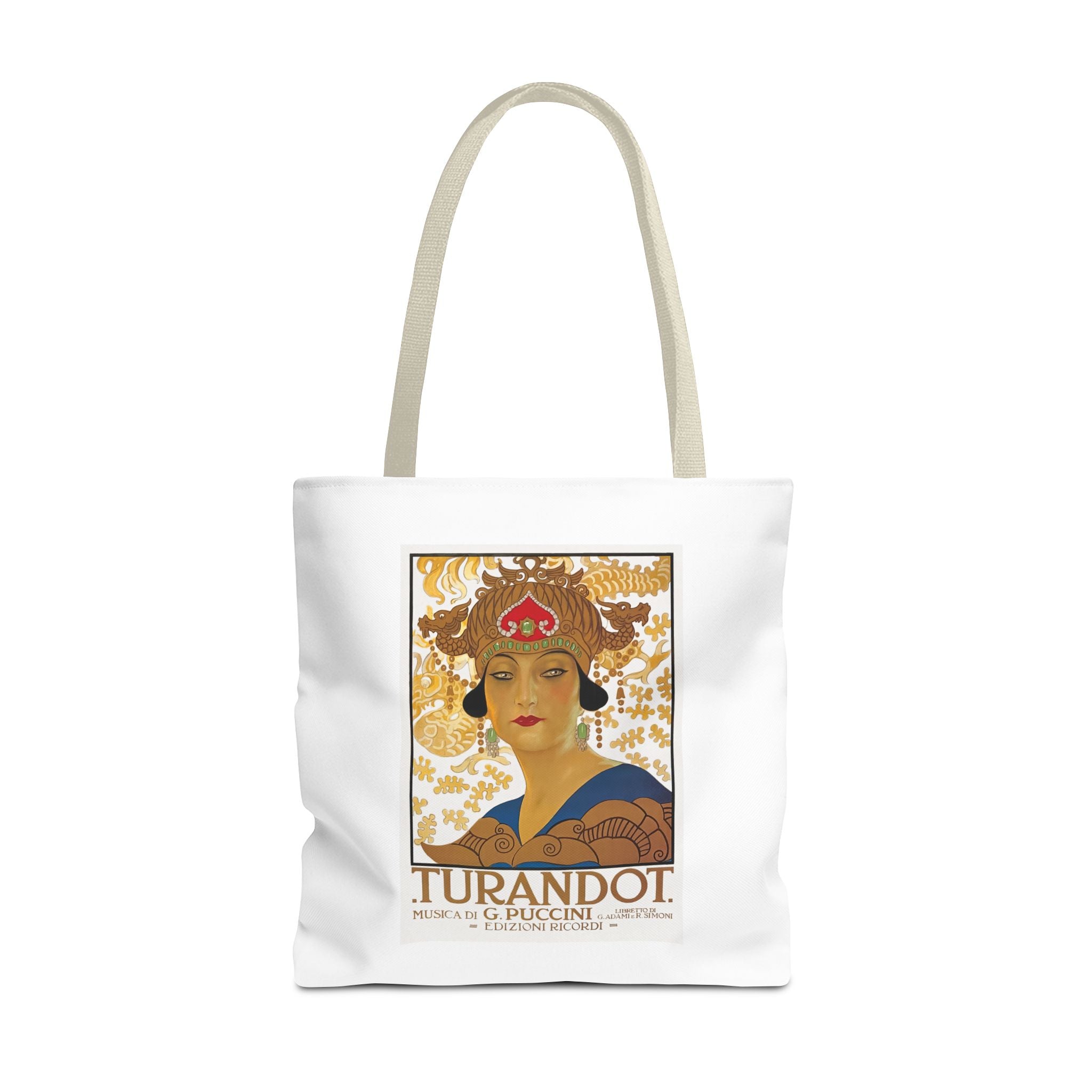 Stylish Tote Bag - Giacomo Puccini’s Opera Turandot Vintage Artwork (1926)