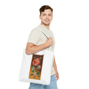 Stylish Tote Bag - Dahlia Coccinea Flower Artwork (1890)