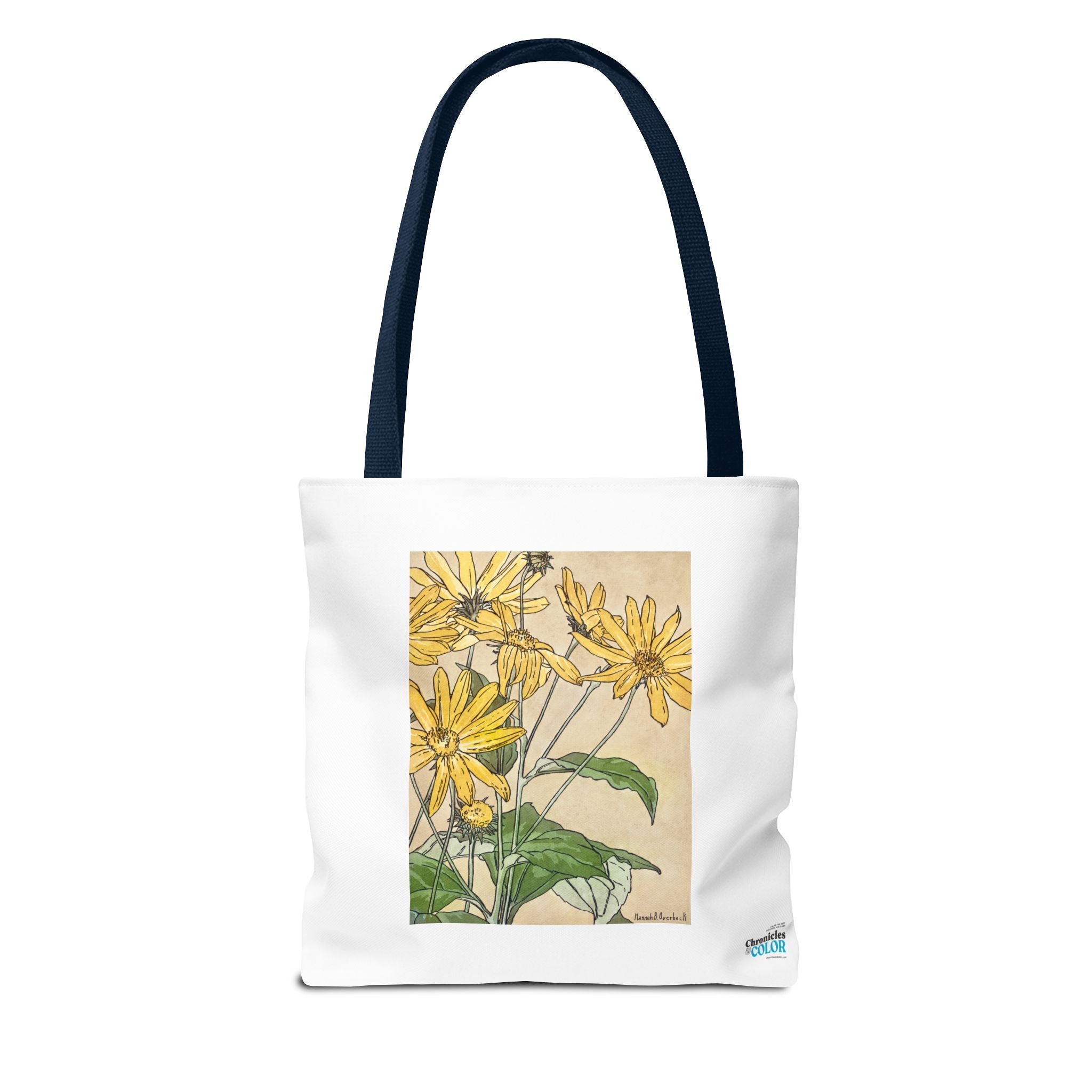 Stylish Tote Bag - Sunflowers Print