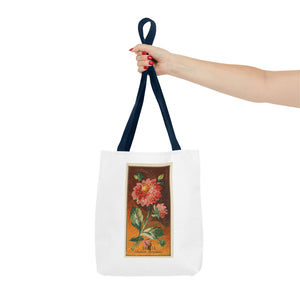 Stylish Tote Bag - Dahlia Coccinea Flower Artwork (1890)