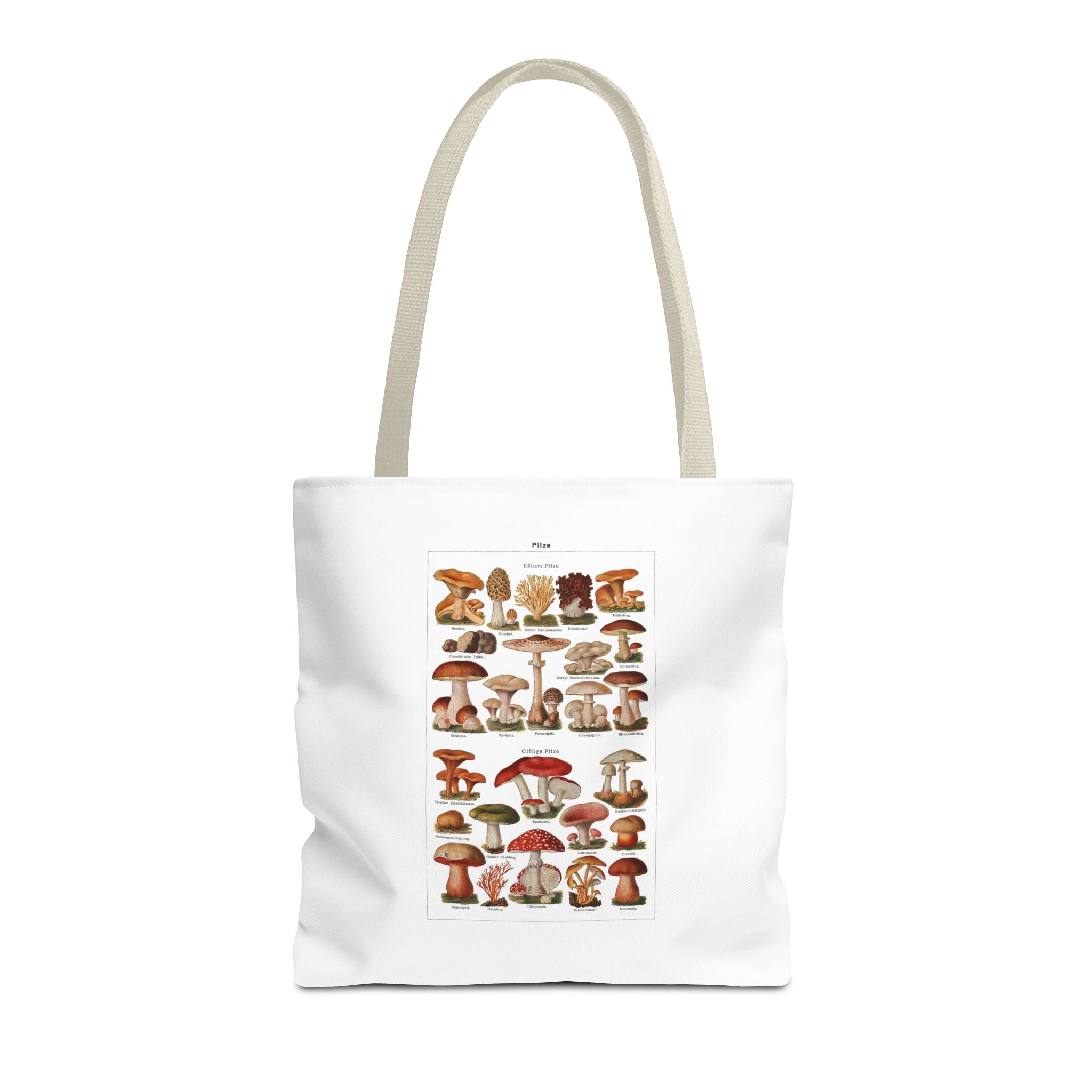 Stylish Tote Bag - Diverse Mushroom (Fungi) Species Print