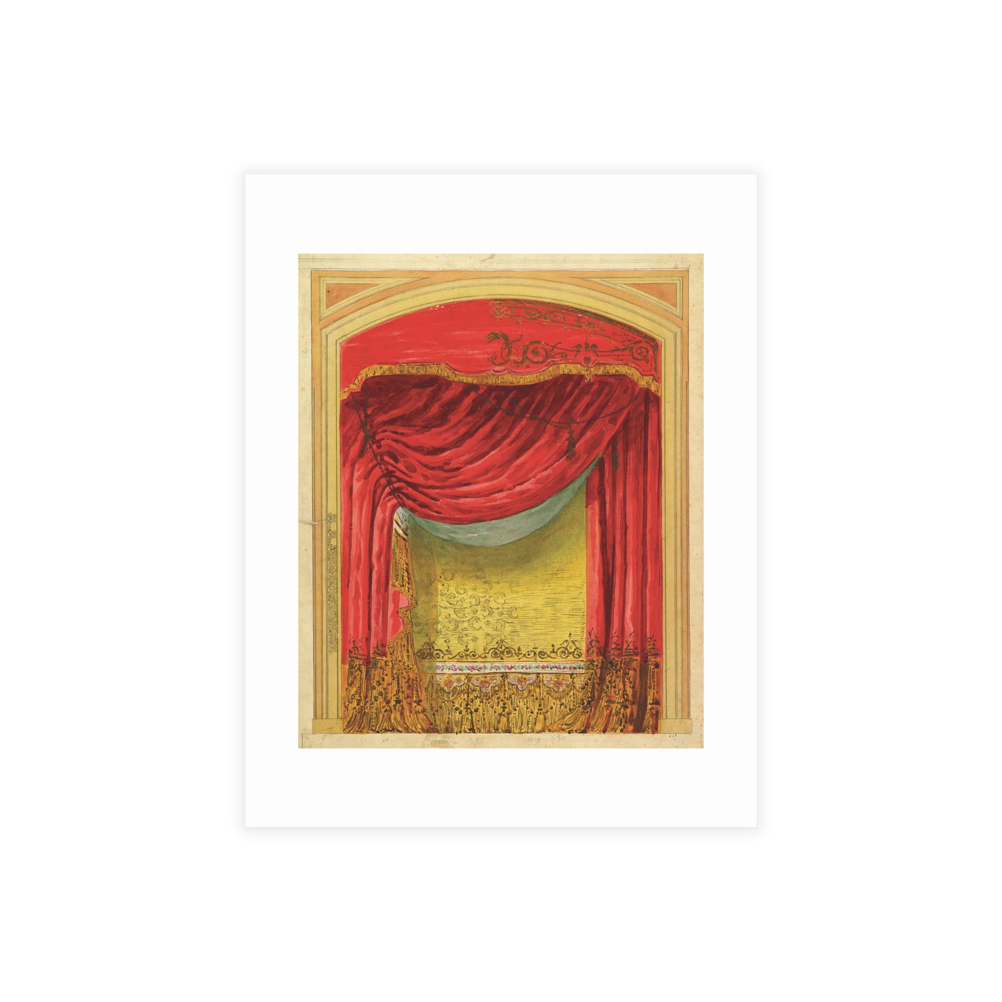 Postcard Bundles (envelopes included) - Casino de St. Etienne Stage Design Artwork by Eugène Cicéri
