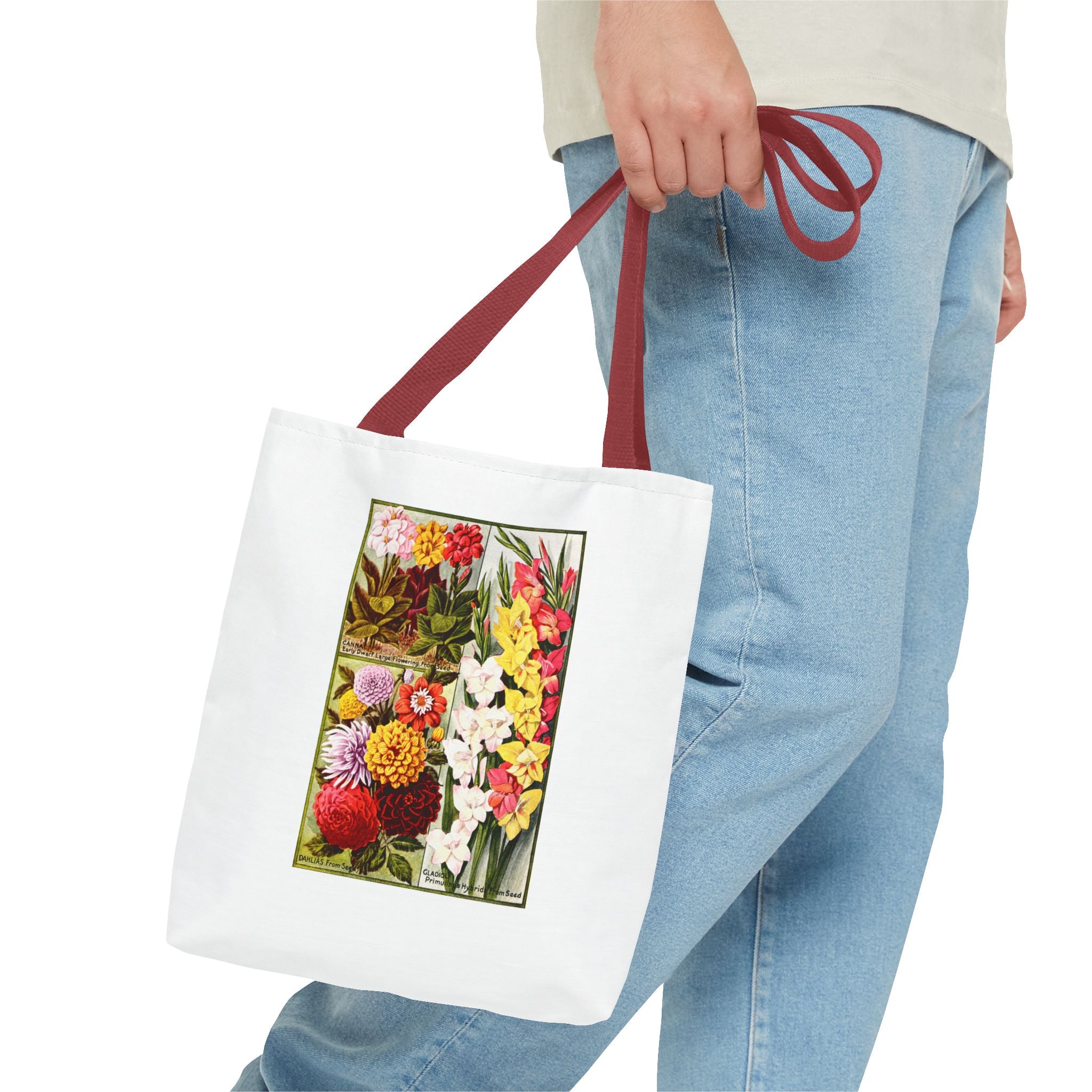 Stylish Tote Bag - Childs' Seeds, Flower Catalog Plate