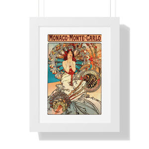 Framed Vertical Poster - Travel to Monaco and Monte-Carlo