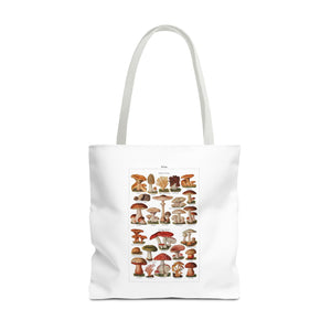 Stylish Tote Bag - Diverse Mushroom (Fungi) Species Print