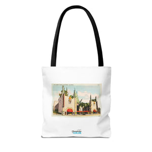 Stylish Tote Bag - Grauman’s Chinese Theatre, Hollywood Vintage Postcard Art
