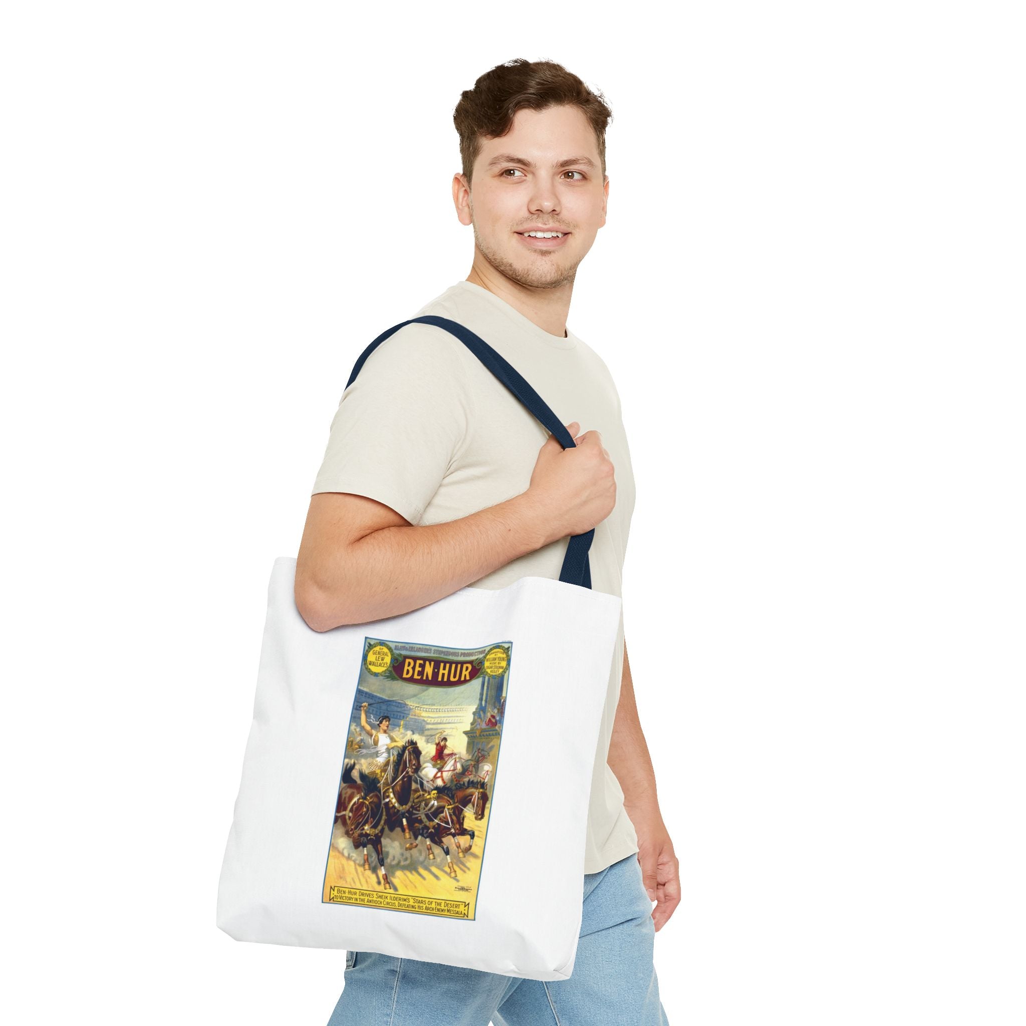 Stylish Tote Bag - Ben-Hur Broadway Premiere Vintage Artwork (1899)
