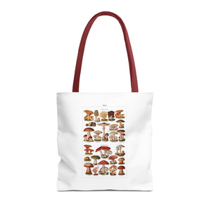 Stylish Tote Bag - Diverse Mushroom (Fungi) Species Print
