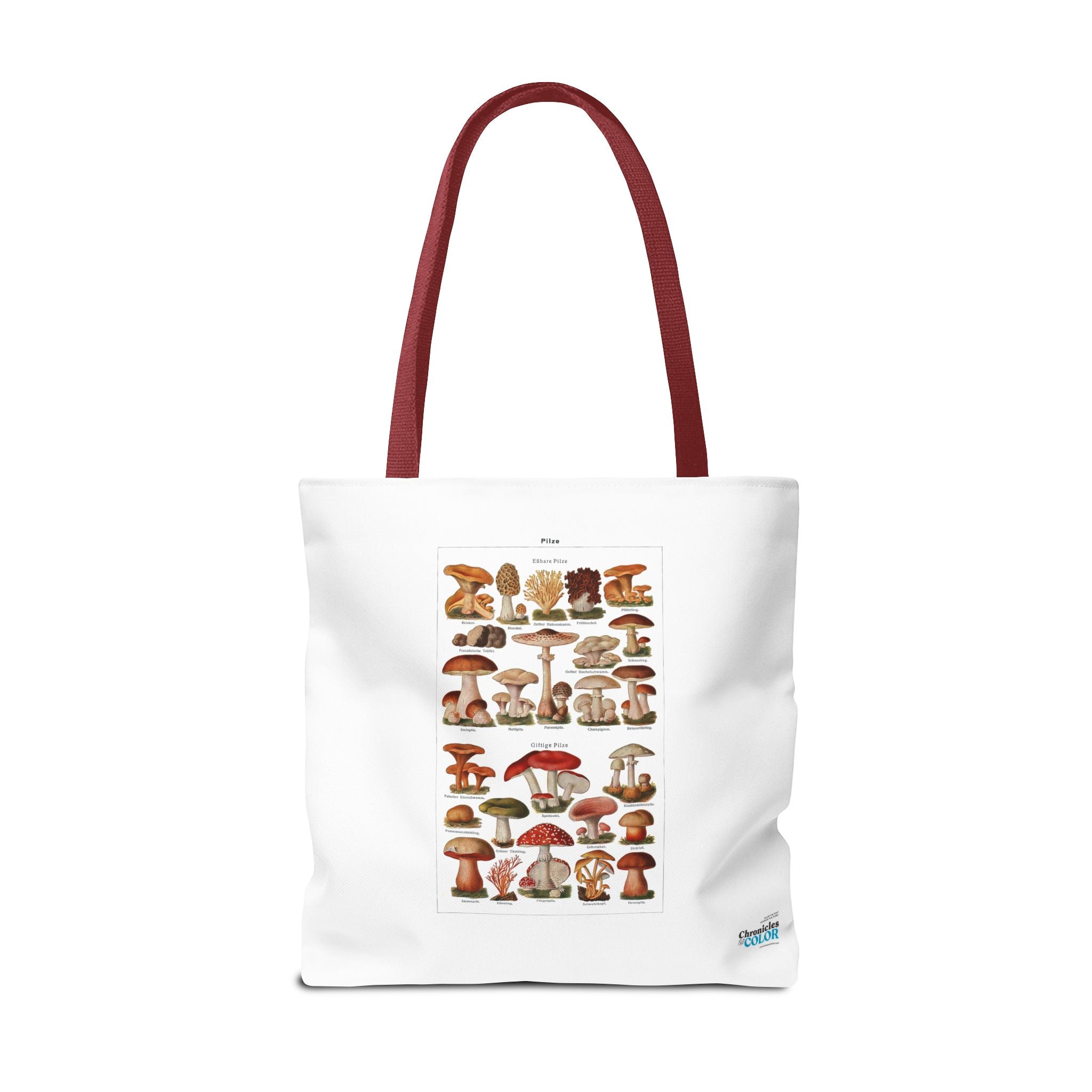 Stylish Tote Bag - Diverse Mushroom (Fungi) Species Print