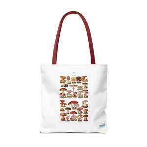 Stylish Tote Bag - Diverse Mushroom (Fungi) Species Print