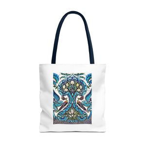 Stylish Tote Bag - Lustered Earthenware Tile Panel