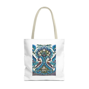 Stylish Tote Bag - Lustered Earthenware Tile Panel