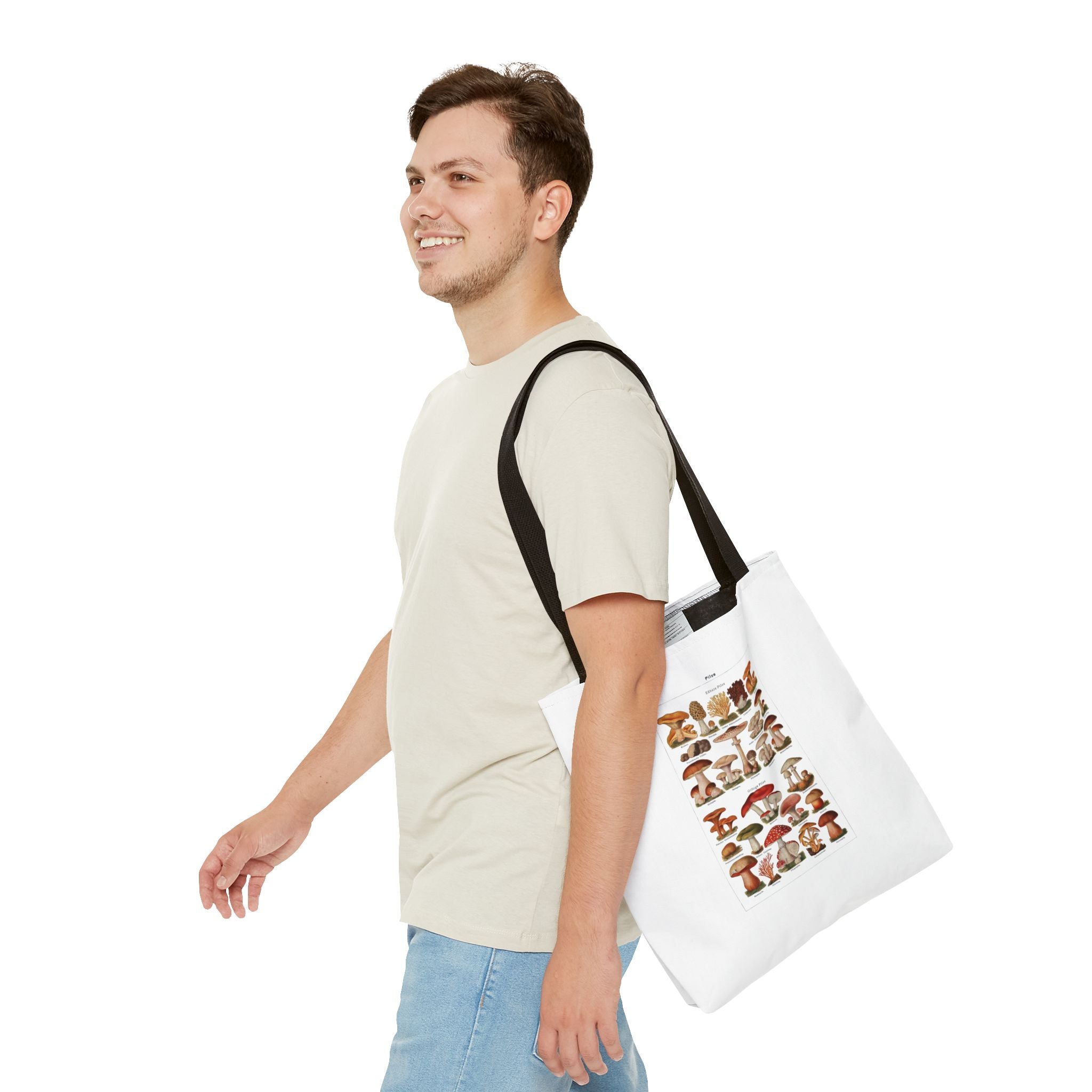Stylish Tote Bag - Diverse Mushroom (Fungi) Species Print