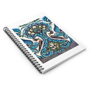 Spiral Notebook (Ruled Line) - Lustered Earthenware Tile Panel