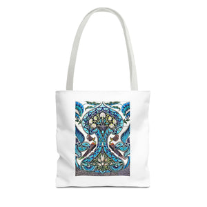 Stylish Tote Bag - Lustered Earthenware Tile Panel