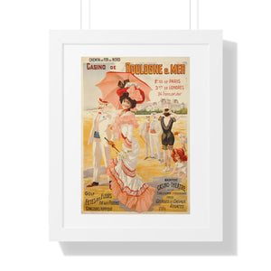 Framed Vertical Poster - Casino de Boulogne s. Mer