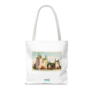 Stylish Tote Bag - Grauman’s Chinese Theatre, Hollywood Vintage Postcard Art