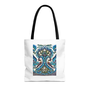 Stylish Tote Bag - Lustered Earthenware Tile Panel